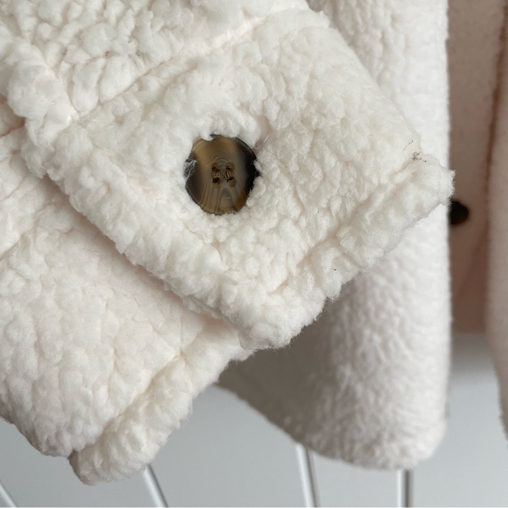 $15 SALE Shacket NWT Cream Off-White Fuzzy Jacket XL/XXL Outdoor by 32 Degrees - Picture 4 of 10